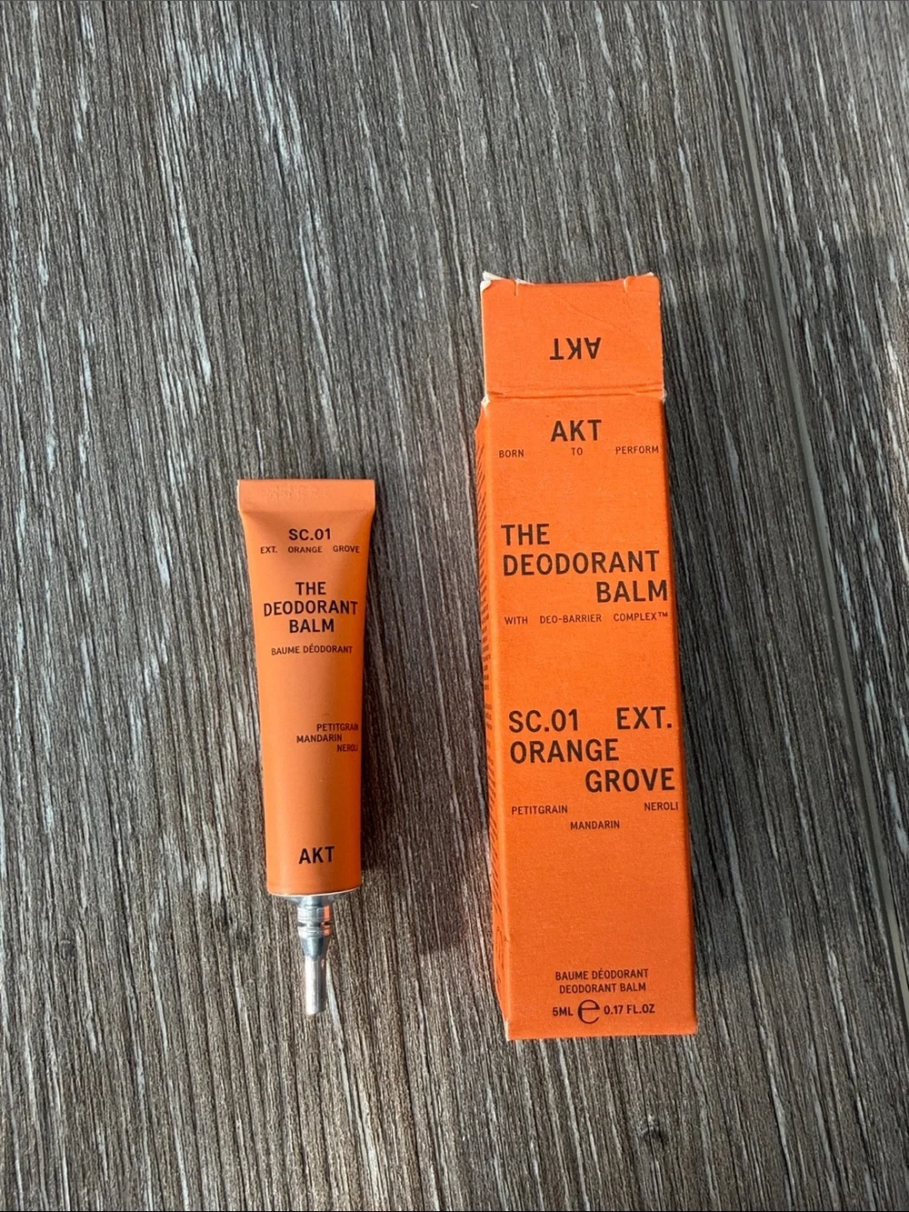 Sephora AKT The Deodorant Balm SC.01 Orange Grove - Bright Orange Box